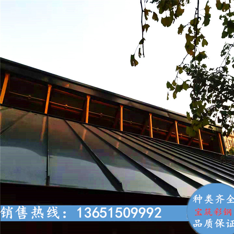 鋁（lǚ）鎂錳板 65-430氟碳（tàn）塗層直立鎖邊彩鋁板（bǎn） 3003/3004鋁瓦楞板